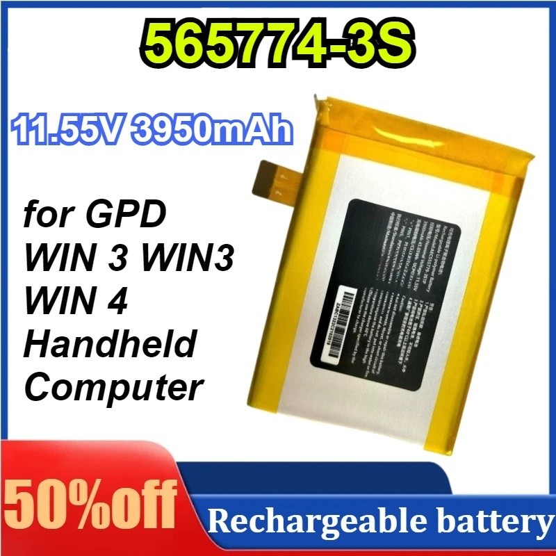 ใหม่ ใหม่ 565774-3S สําหรับ GPD WIN 3 WIN3 WIN 4 แบตเตอรี่คอมพิวเตอร์มือถือแบตเตอรี่คอมพิวเตอร์ขนาดเ
