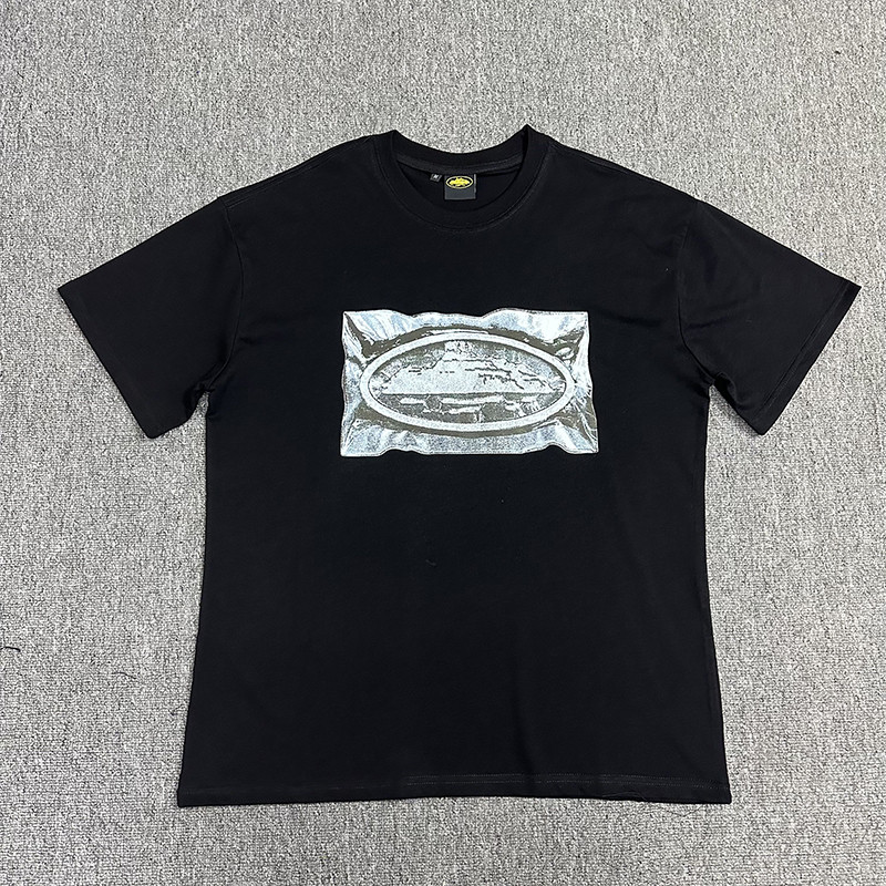 VLONE FOG VLONE FOG Corteiz ฤดูร้อนผู้ชายเสื้อยืดแขนสั้นผ้าฝ้ายรอบคอ Top tee High Street สไตล์อเมริก