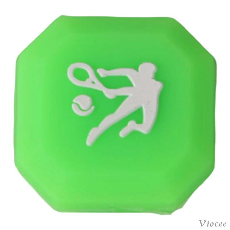 [Viocee] 2xTennis Racket Dampener Tennis Vibration Dampener สําหรับเกมผู้ที่ชื่นชอบกีฬาเรืองแสงสีเขี