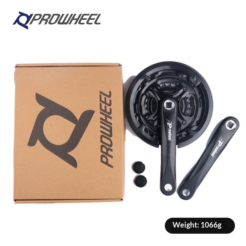 Prowheel Square Taper Crankset 8-Speed 42T Chainring สําหรับจักรยานเสือภูเขา