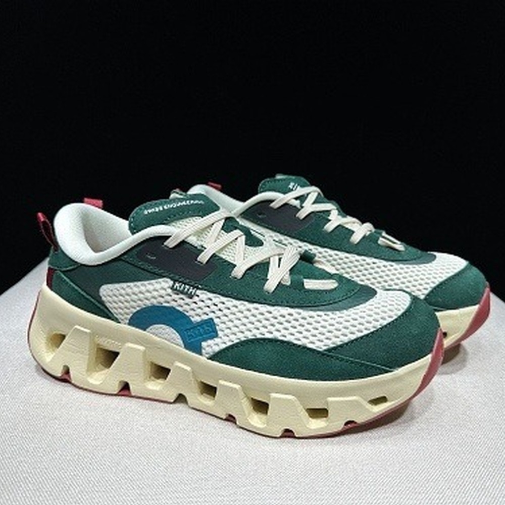 On Running x Kith K Tech 2 รองเท้าวิ่งสําหรับผู้ชายผู้หญิงรองเท้าผ้าใบ Unisex คู่ตาข่ายลําลองน้ําหนั