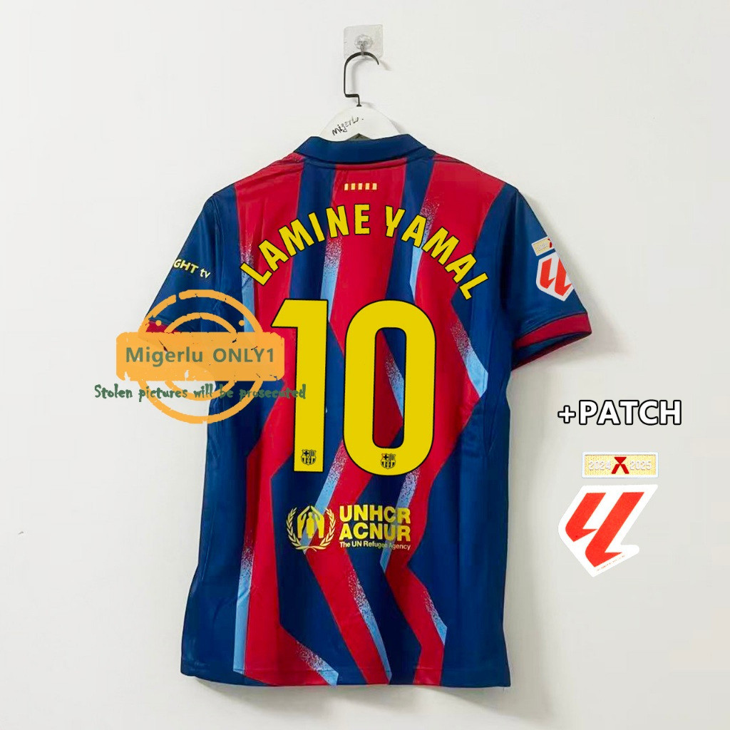 25/26 FC Barcelona เสื้อฟุตบอลรุ่นที่ 4 S-4XL