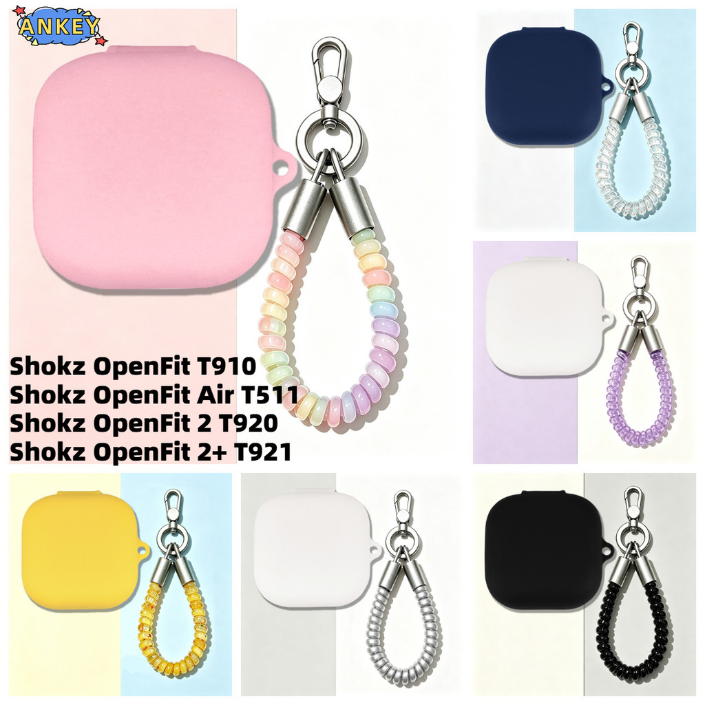 Compatible with Shokz OpenFit 2 / Fit 2+ Bluetooth Headphones Silicone Protective Case for Shokz Ope