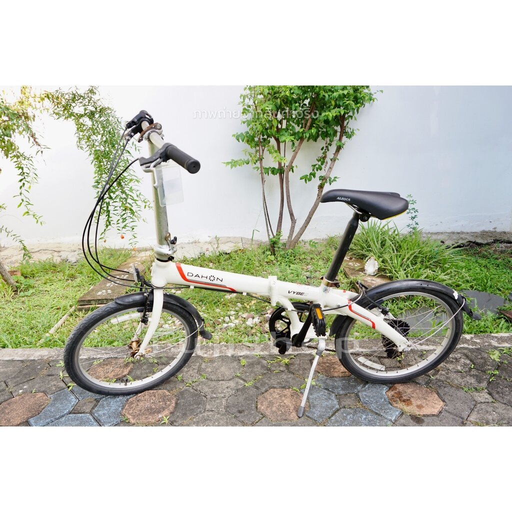จักรยานพับได้ญี่ปุ่น - ล้อ 20 นิ้ว - เกียร์ 7 สปีด - อลูมิเนียม - Dahon Vybe D7 - สีขาว [จักรยานมือส