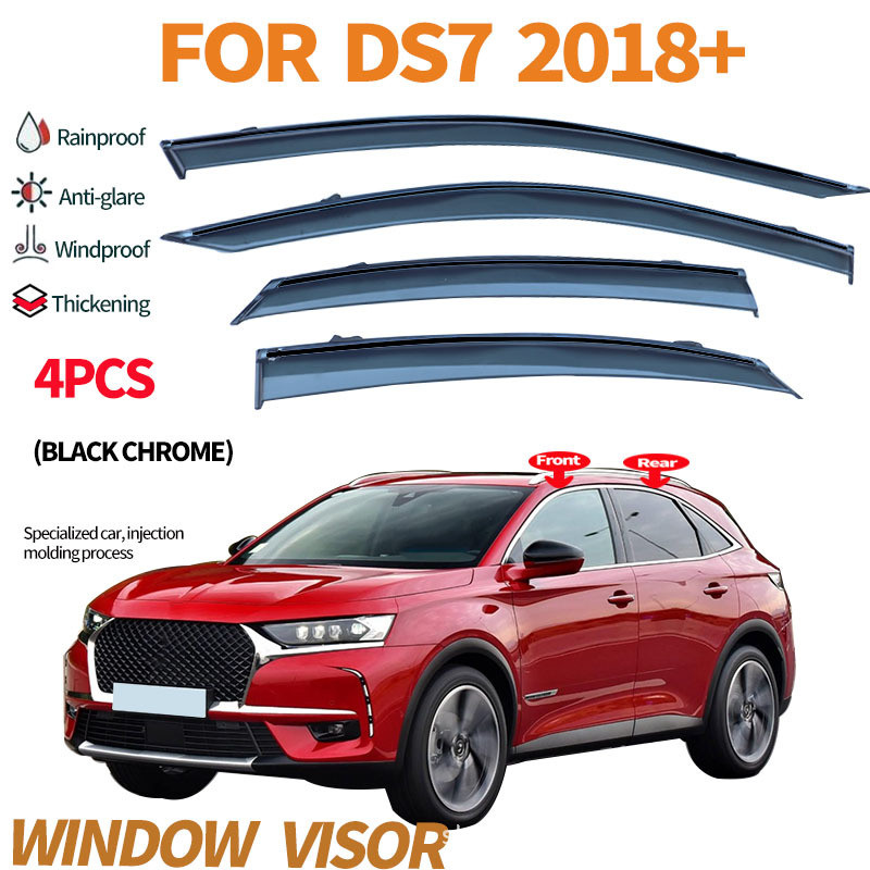 เหมาะสำหรับแผ่นบังฝนหน้าต่าง Citroen DS7 และแผ่นบังฝนหน้าต่าง CITROEN DS7 Crossback
