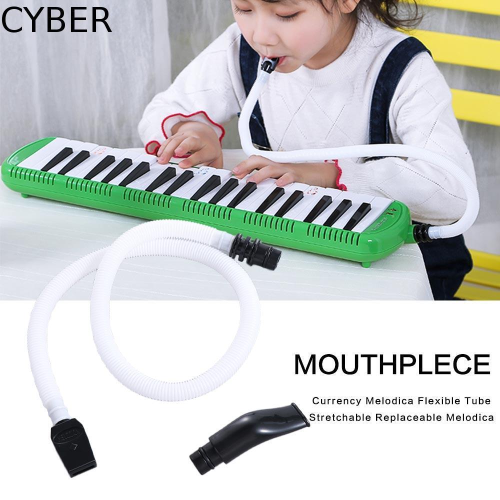 CYBER Melodica Tube Mouth, ABS สกุลเงิน Melodica ยืดหยุ่นหลอด, อุปกรณ์ดนตรี Resin Security ยืด Piani