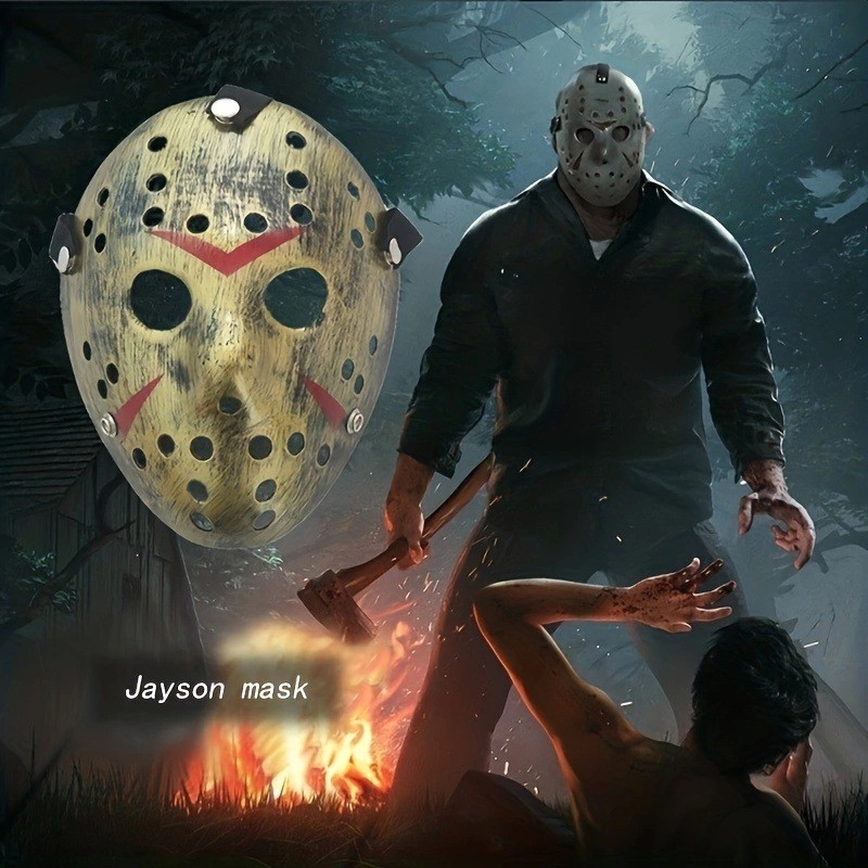 Freddy Kruper Vs Jason Voorhees Prop Hockey Mask, Halloween Friday Creepy Scary