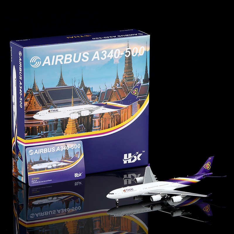 HX Models 1/400 Thai Airlines A340-500 Alloy Airliner รุ่น HS-TLA/TLD
