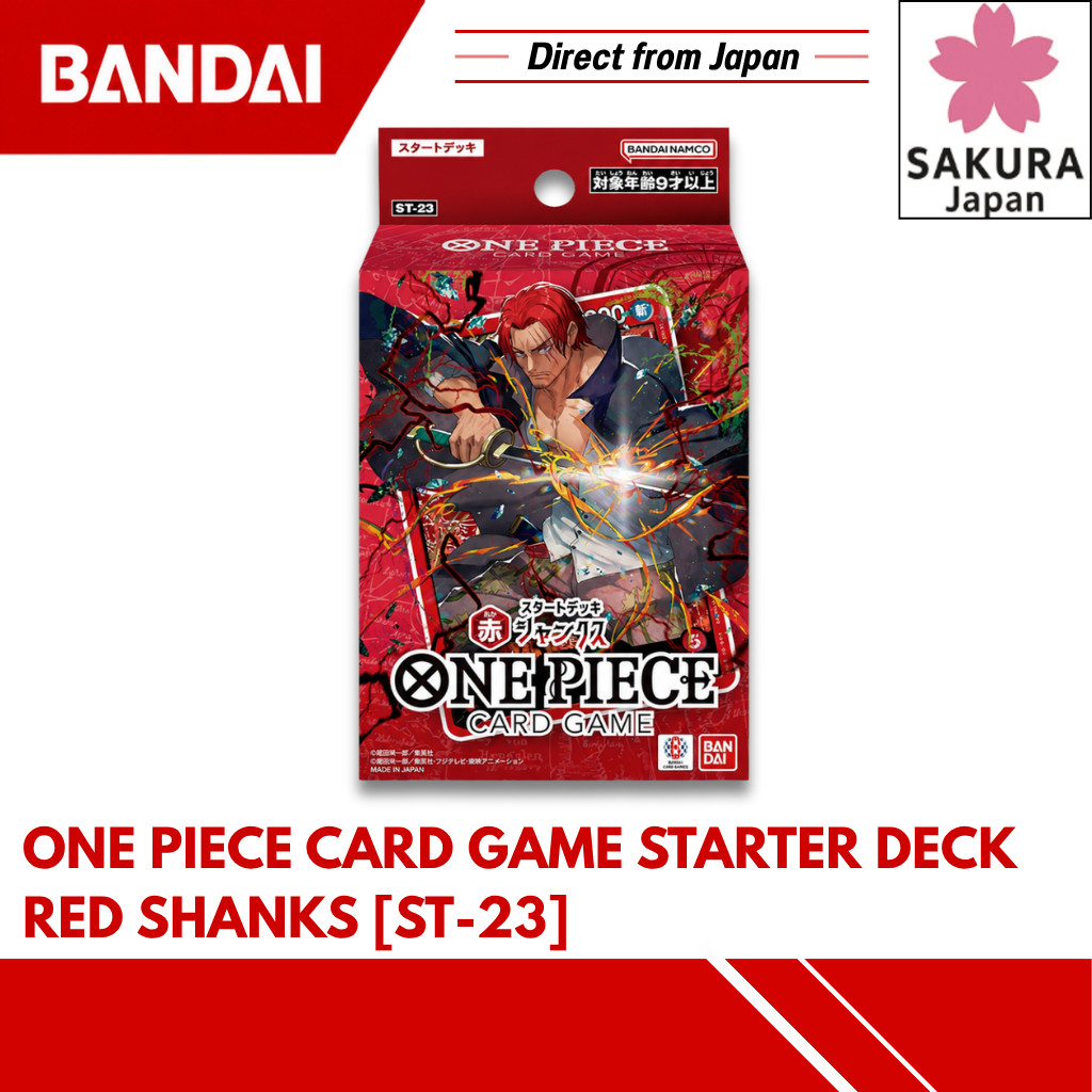 BANDAI ONE PIECE Card Game Starter Deck Red Shanks [ST-23] Ages 9 and up