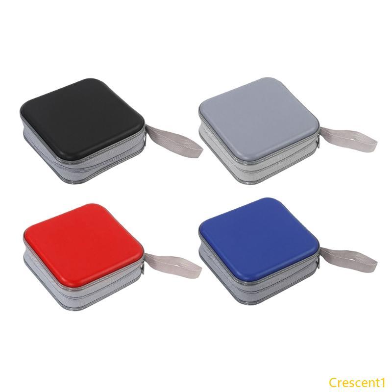 Crescent1 48 ความจุ DVD กรณี CDs กรณี CDs กระเป๋าสตางค์ป้องกัน CDs Storage Organizer ขาตั้งหนังสือเล