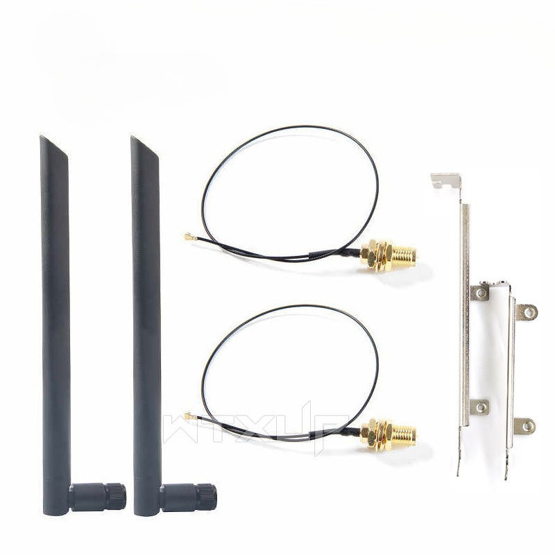 NGFF M2  IPEX4 TO SMA เสารูเสาอากาศ8DB สายเชื่อมต่อ30CM สายเคเบิ้ล Ipex4 To Sma 2 ชิ้นสําหรับเสาอากา