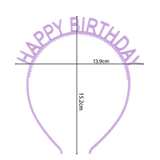 🇹🇭คาดผมวันเกิด HAPPYBIRTHDAY สีสันสดใส สุดน่ารักและสีสุดหรูหรา (GP30)​