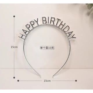🇹🇭คาดผมวันเกิด HAPPYBIRTHDAY สีสันสดใส สุดน่ารักและสีสุดหรูหรา (GP30)​
