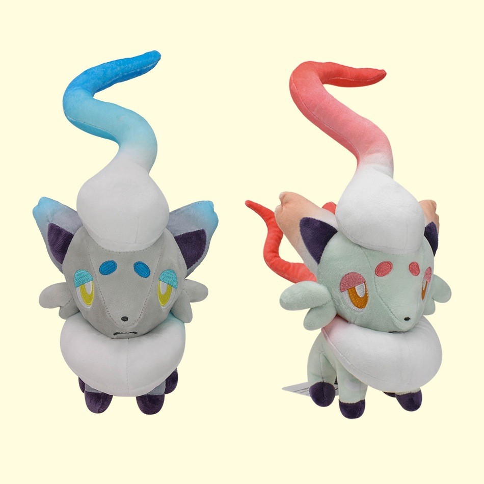 27 ซม.Zorua ของเล่นตุ๊กตา Kawaii Zoroark Hisuian Zorua ตุ๊กตาอะนิเมะ Pechaule ตุ๊กตาคริสต์มาสของขวัญ
