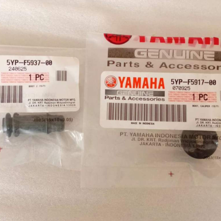 Original ด้านหน้าและด้านหลังแผ่น caliper boot ลําไส้ยางสําหรับ nmax aerox lexi 5yp-f5917-00 5yp-f597