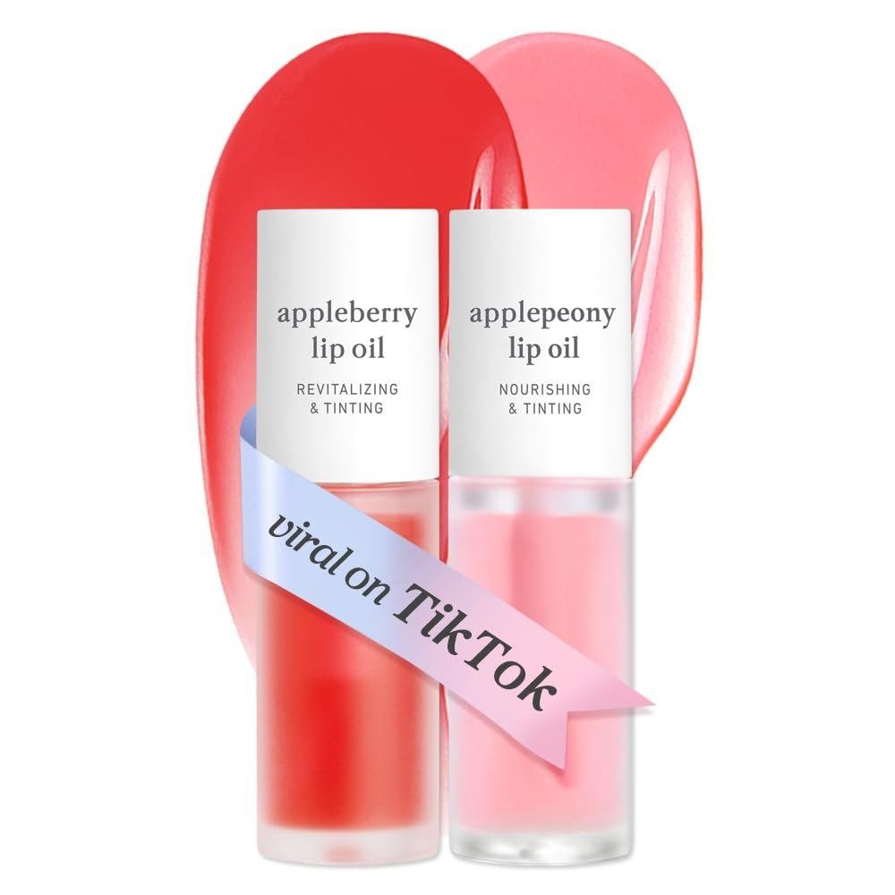 NOONIเกาหลีLip-Appleberry&Applepeony-Plping&HydratingClearGloss