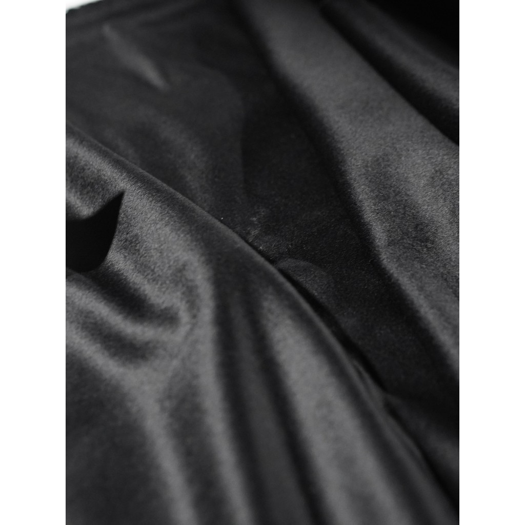 A46 Copingna ผ้าแคชเมียร์ด้านเดียวสีดํา 560g/2.5m ผ้าแคชเมียร์ 100%