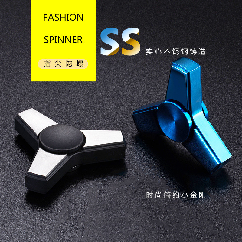 Fidget Spinner Little King Kong Finger Spinner สแตนเลส Seiko Premium Black Technology Silent Finger 