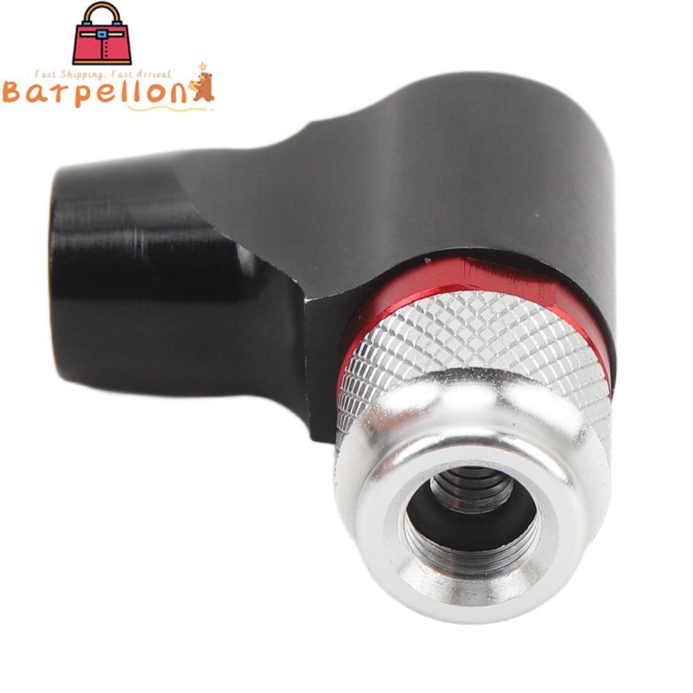 BARPELLON จักรยาน CO2 Inflator, สีดําอลูมิเนียม CO2 จักรยานยาง Inflator, น้ําหนักเบาพร้อมแขนโฟม Pres