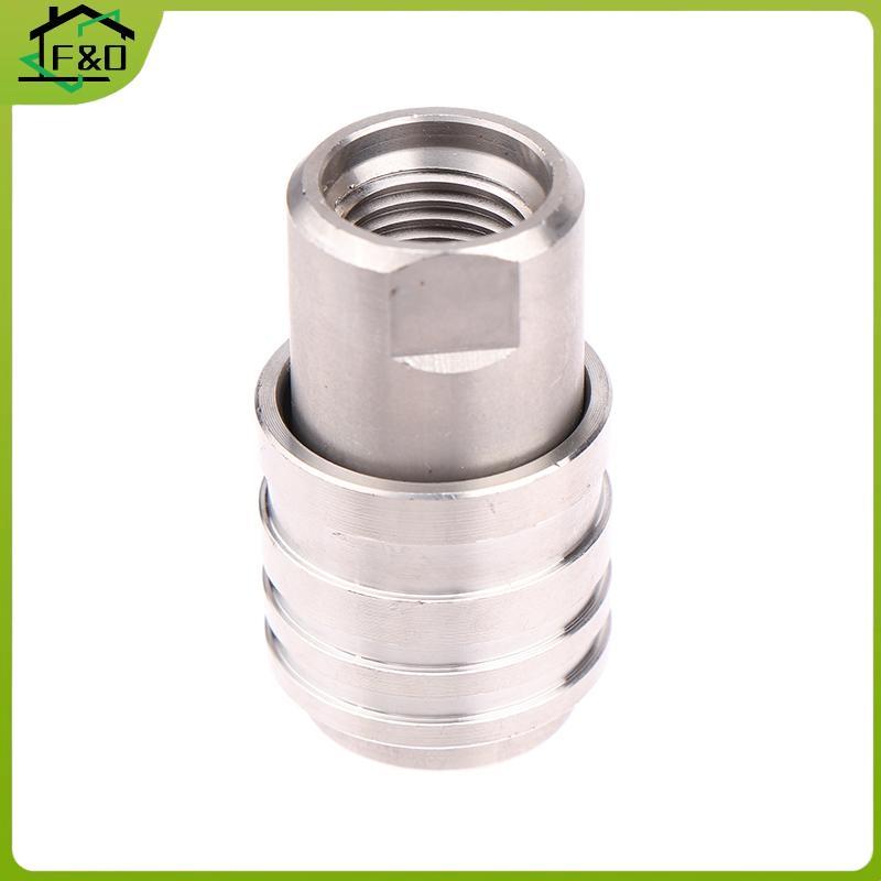 F&O Self-loing 1/4" Qui Connector Holder พร้อมเกลียว M14 สําหรับอุปกรณ์เสริมขวดโฟมล้างแรงดันสูง