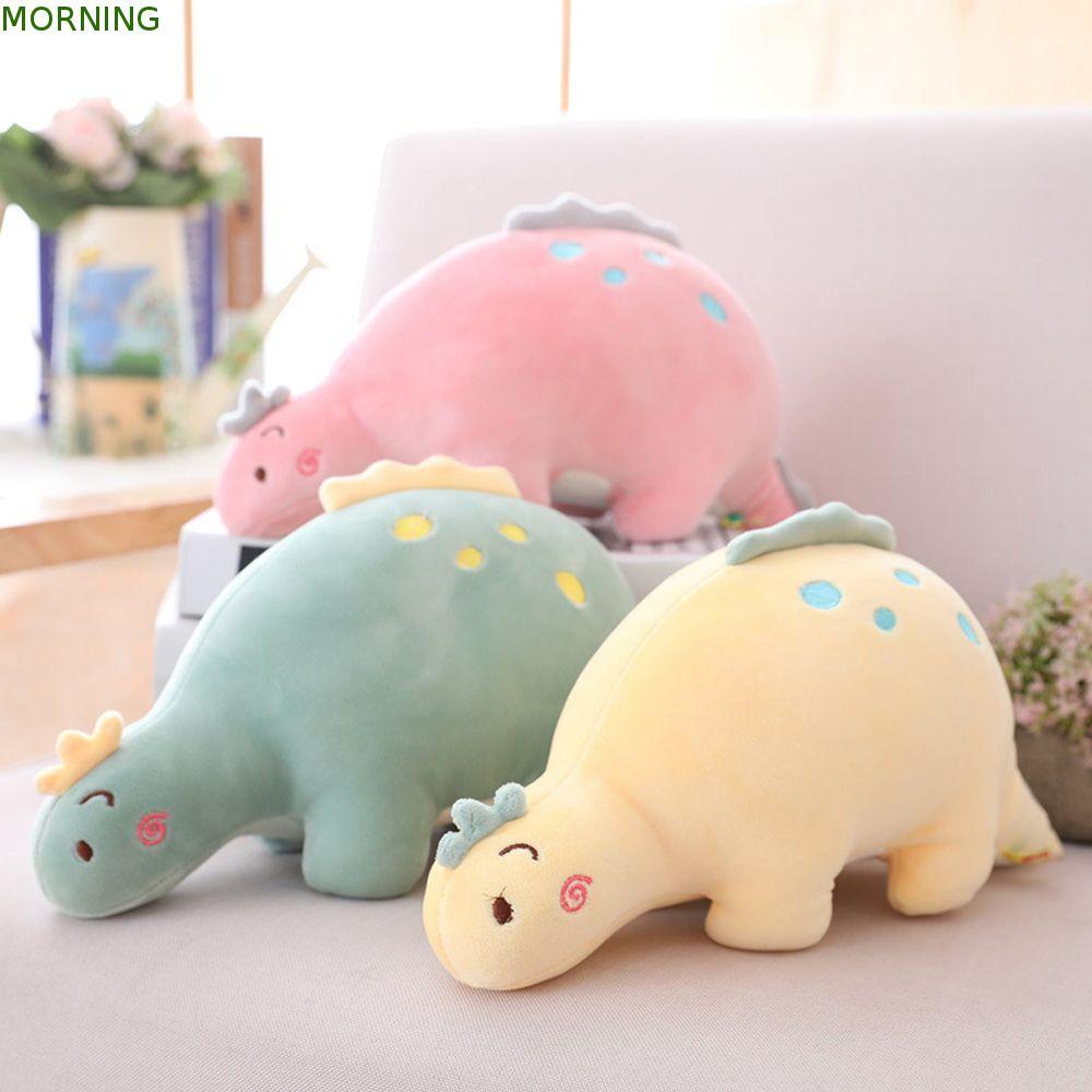 MORNING ไดโนเสาร์ตุ๊กตาหมอนน่ารักน่ารัก Sleep หมอนตกแต่งบ้านเด็กสาวของขวัญวันเกิดตุ๊กตาสัตว์ของเล่น