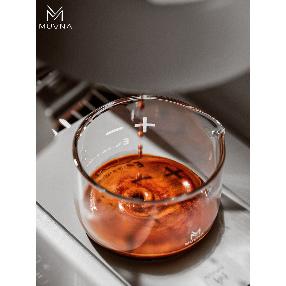MUVNA Espresso Cup Glass Star Shower Cup Espresso Cup shot Cup ถ้วยออนซ์กาแฟสกัดถ้วย