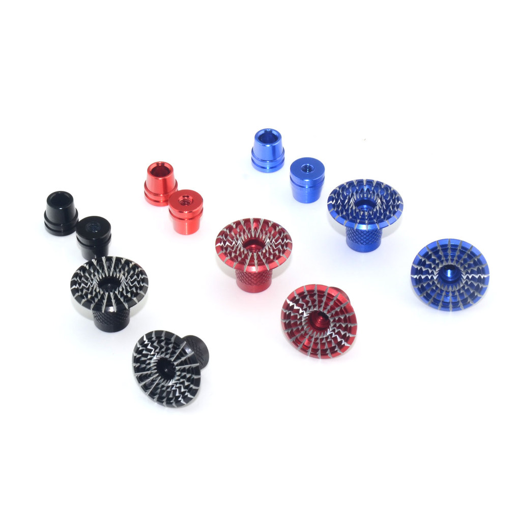 FRSKY ร่ม 3D M3 CNC อลูมิเนียม Gimbal Stick Ends Anti-slipping หมวกสําหรับ Futaba FrSky Wfly Flysky 