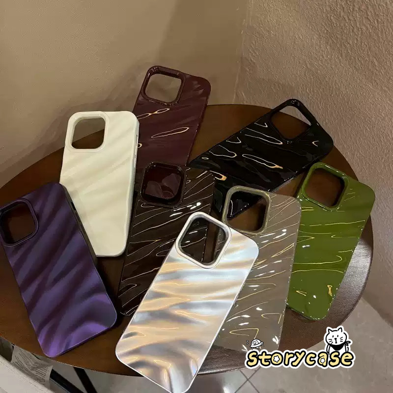 เคสสีพื้น ลอนคลื่น ดีไซน์เรียบ Realme C85 C55 5 5i C75 C61 C65 C63 NOTE 60 50 X C51S C15 C53 C25 C21Y C63 C20A C11 N63