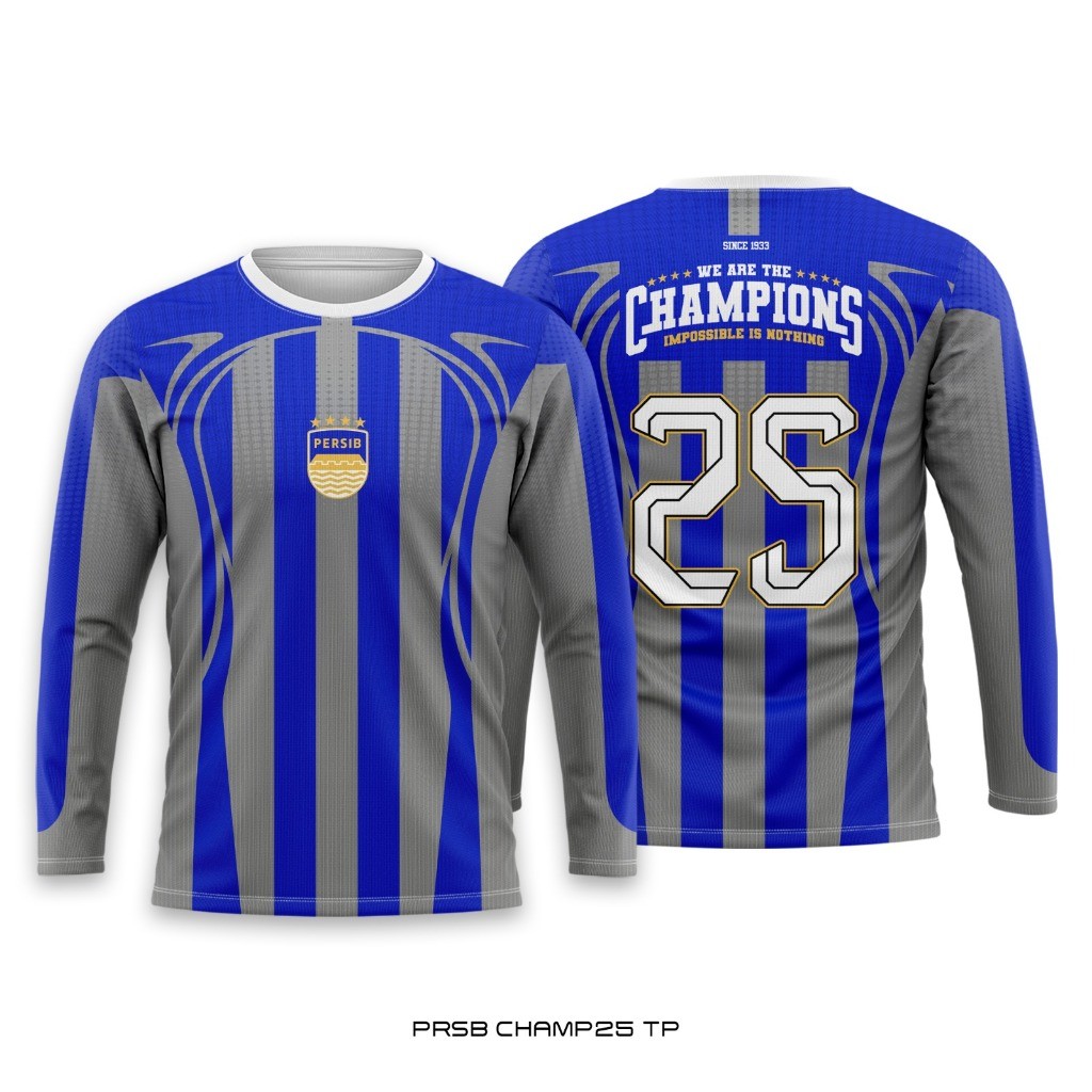 Full Sublimation PRSB Champ25 TP Persib Jersey Breathable Drifit Sports Tee