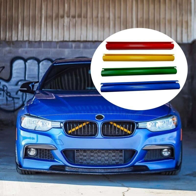รถกระจังหน้า Trim แถบกรอบสติกเกอร์สําหรับ BMW F10 E60 F30 F32 F20 F22 F06 F02 F25 F26 F34 F06 F12 1 