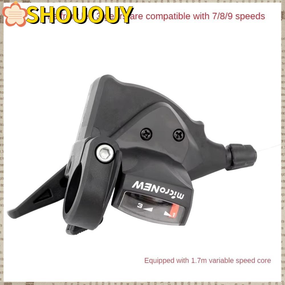 SHOUUY จักรยาน Levers Shifter, ซ้ายขวา Thumb Universal Mountain Bike Shifter, 7/8/9/10/11Speed Shift