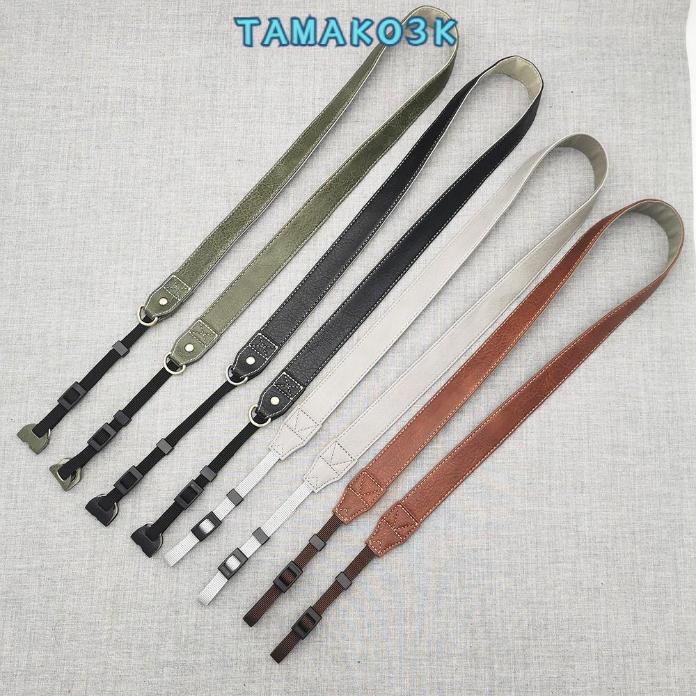 TAMATO Micro Single Strap, Adjustable PU Leather Camera Shoulder Strap, Universal Retro Neck Strap L