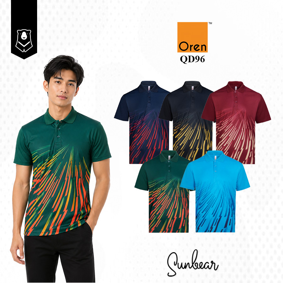 QD96 Oren Sport Unisex Mini ตาไก่เสื้อโปโล Jersey สมาร์ท Casual Microfibre 150g/m2 SUNBEAR