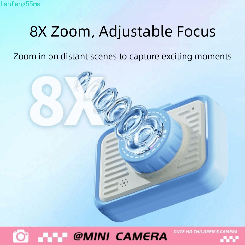LANFENG Mini Children Camera, X2 ถ่ายรูปเด็ก Mini Digital Camera, Vintage Camera Small Kids Camera H