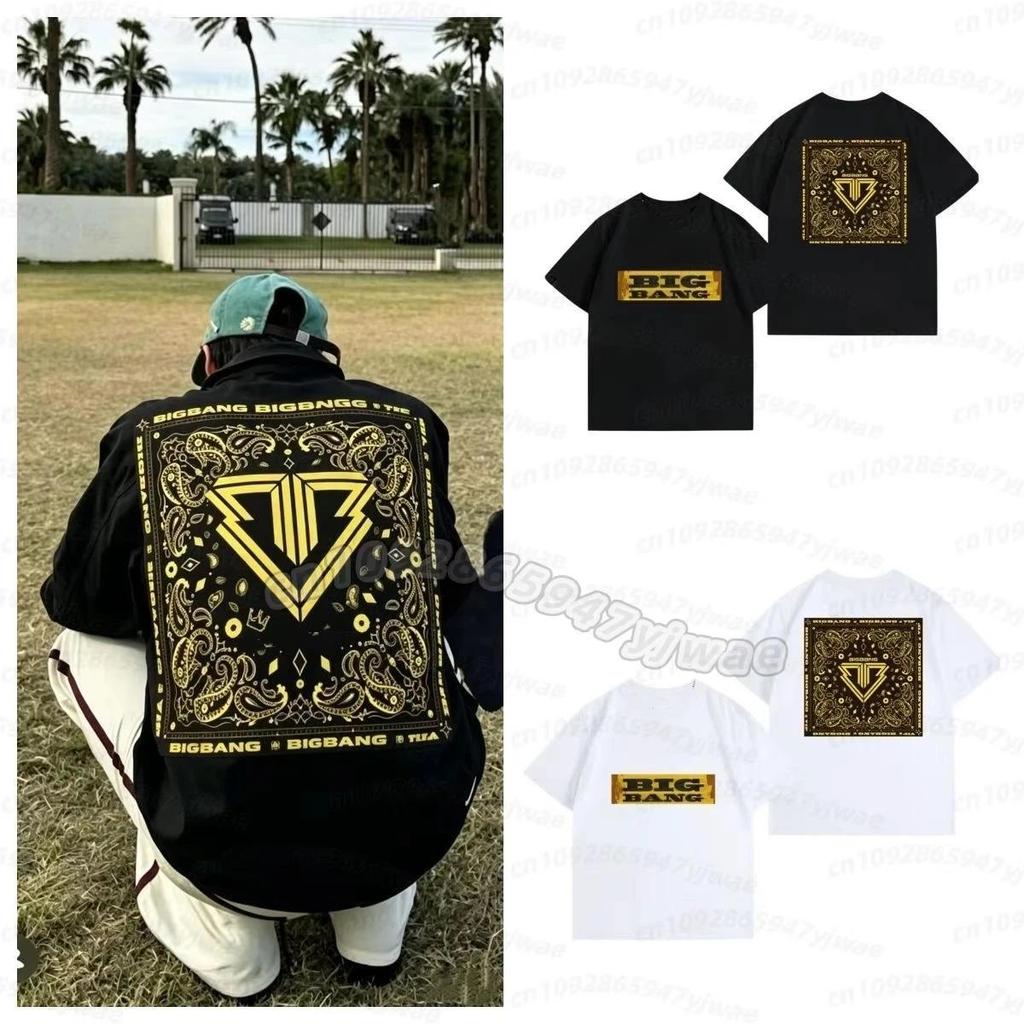 2026 Bigbang คอนเสิร์ตครบรอบ 20 ปี เสื้อยืด G-Dragon แฟน แขนสั้น ผู้หญิง Unisex Sweat ผู้หญิง เสื้อยืด เด็ก