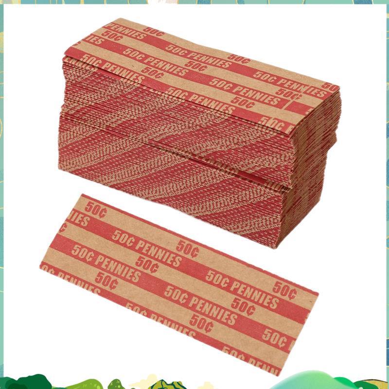 100 ชิ้น Penny Coin Wrappers Penny Sleeves Flat As Shown Penny Rolls Wrappers