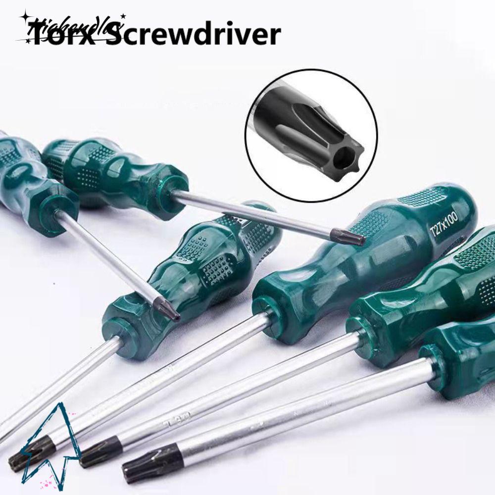 HIGHENDLUX ไขควง Torx, พร้อมรู T15 T20 T25 T30 ไขควงหกเหลี่ยม, ไขควงอัลเลนยาวพิเศษ 400 มม.