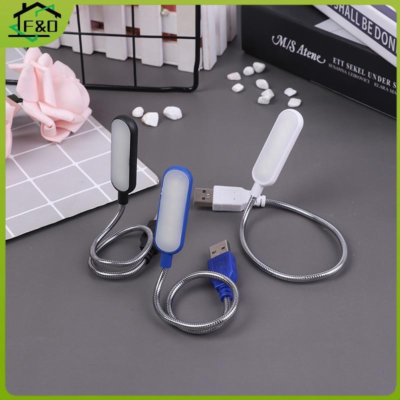 F&O USB LED Book Light แบบพกพา 6 ไฟ LED USB สําหรับแล็ปท็อปไฟฉุกเฉิน