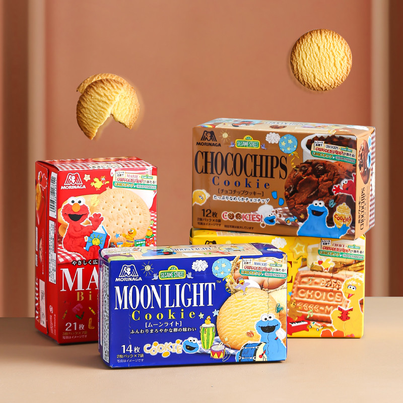 Morinaga Cookies Biscuits MOONLIGHT MOONLIGHT Butter Egg Chocolate Snacks ของขวัญวันเกิดเด็ก