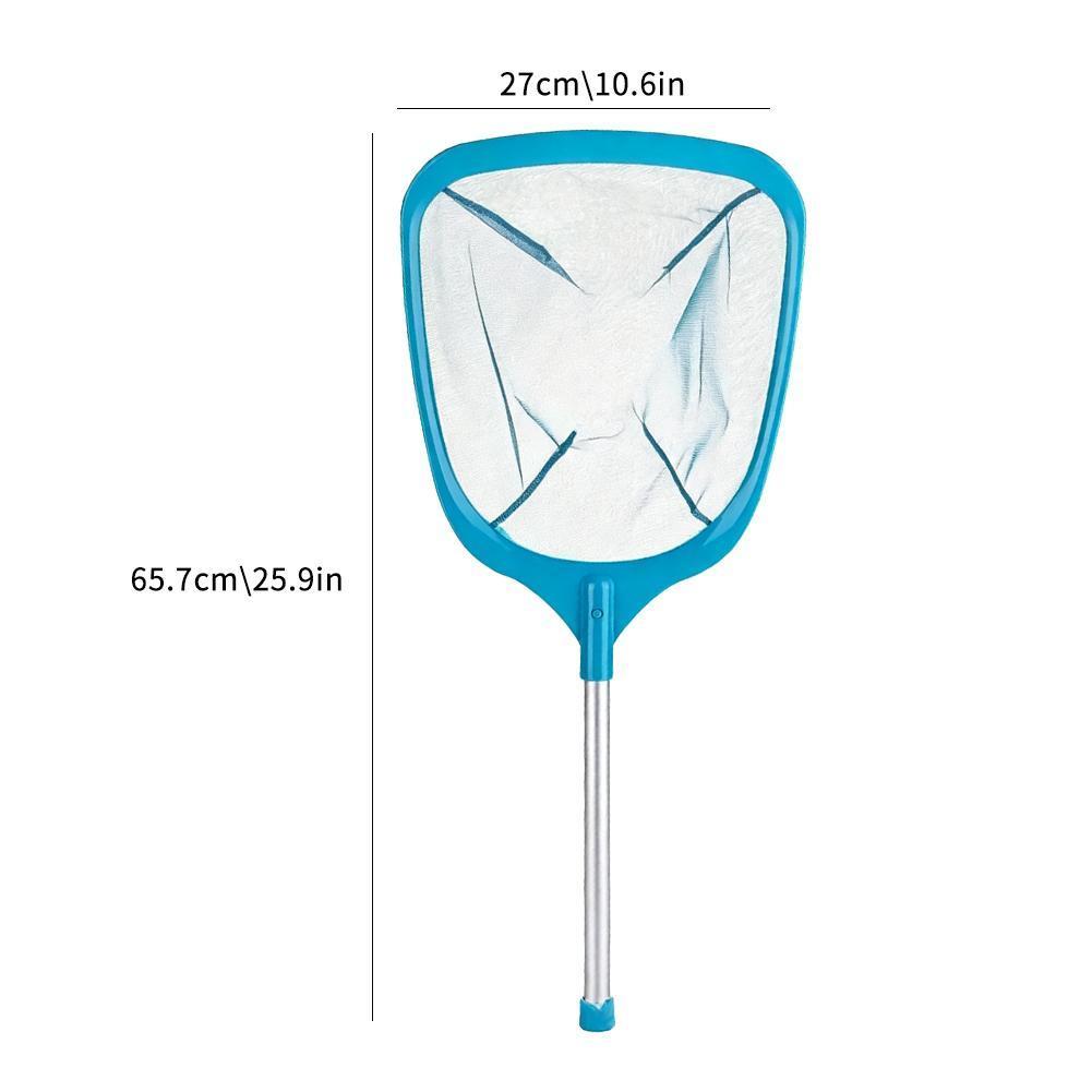 ชุดทําความสะอาดสระว่ายน้ํา Deep Leaf Skimmer Net Heavy Duty Pool Net พร้อมเสาสําหรับทําความสะอาดน้ํา