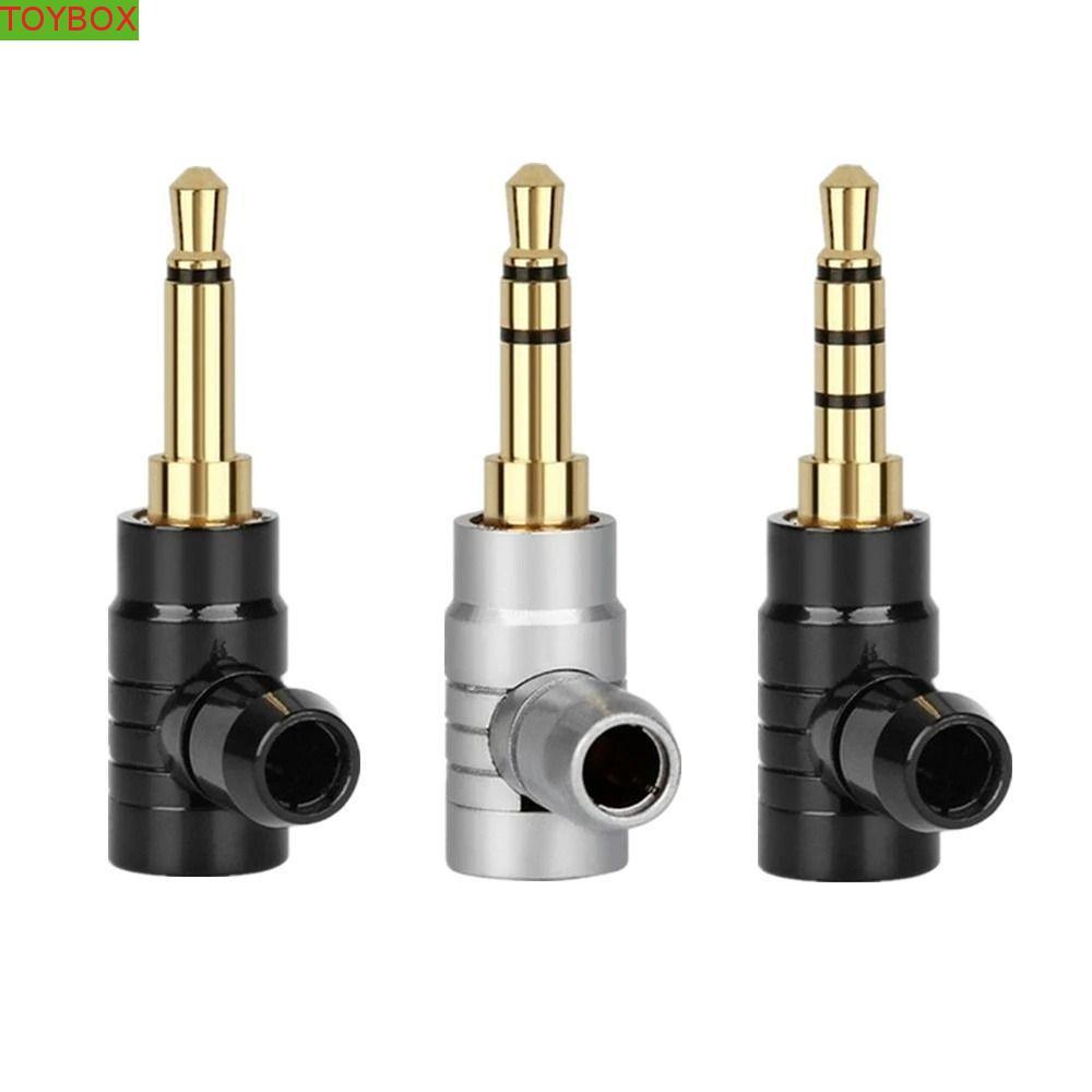 TOYBOX ปลั๊กแจ็ค 3.5 มม. 4 มม.TAIL-hole Amplifier ตัวแปลง AUX ตัวเชื่อมต่อหูฟังปลั๊ก Conector ขั้วต่