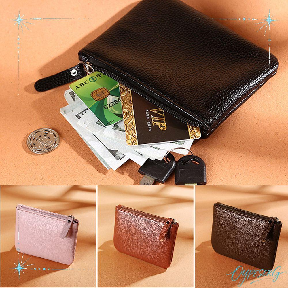 OYPESERG Mini Purse Minimalist Gift PU Leather Matte Coins Bag