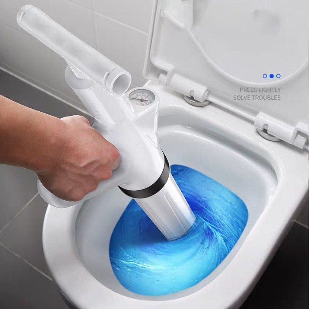 Toilet Plunger Dredge Toilet Suction Pipe Plunger Drain Clog Remover High Pressure Air Drain
