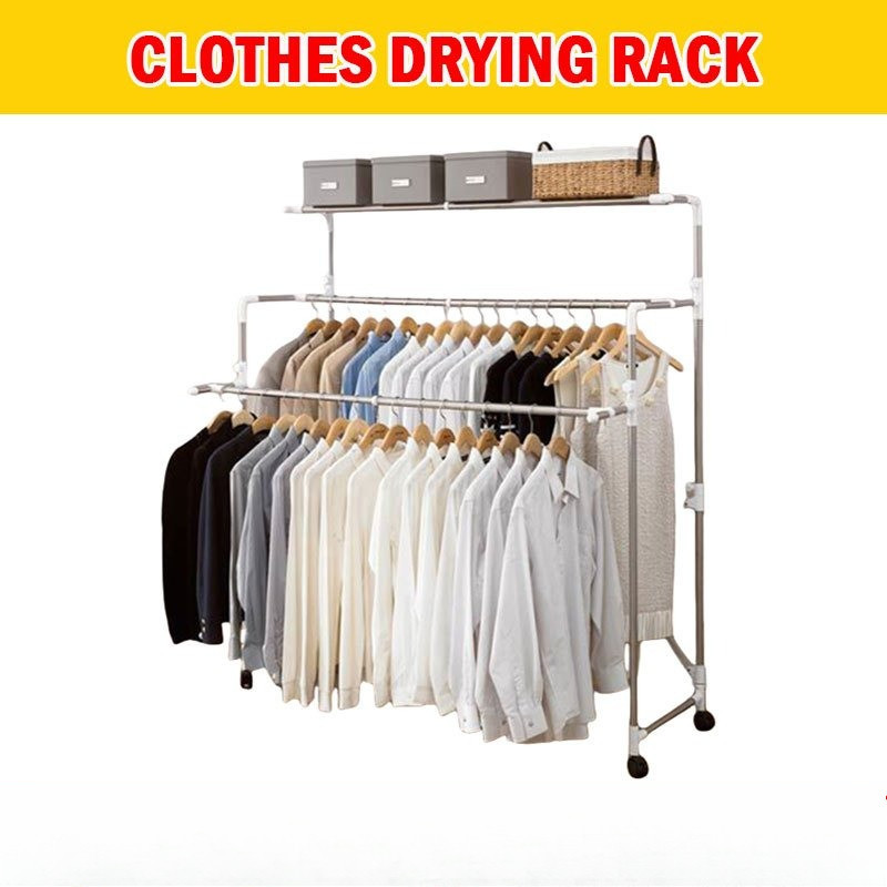 Stainless Steel Clothes Hanger/Korean Clothes Drying Rack/Laundry rack/Foldable Drying