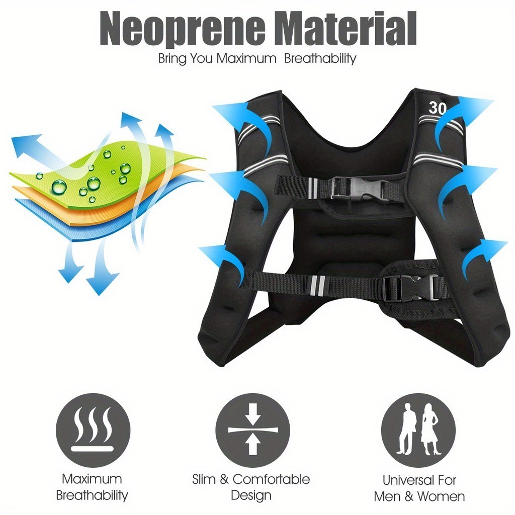 Weighted Vest 3KG 5KG 10KG  Sport Running Body Weight Training Shirt  Body Weight Vest for Men Women