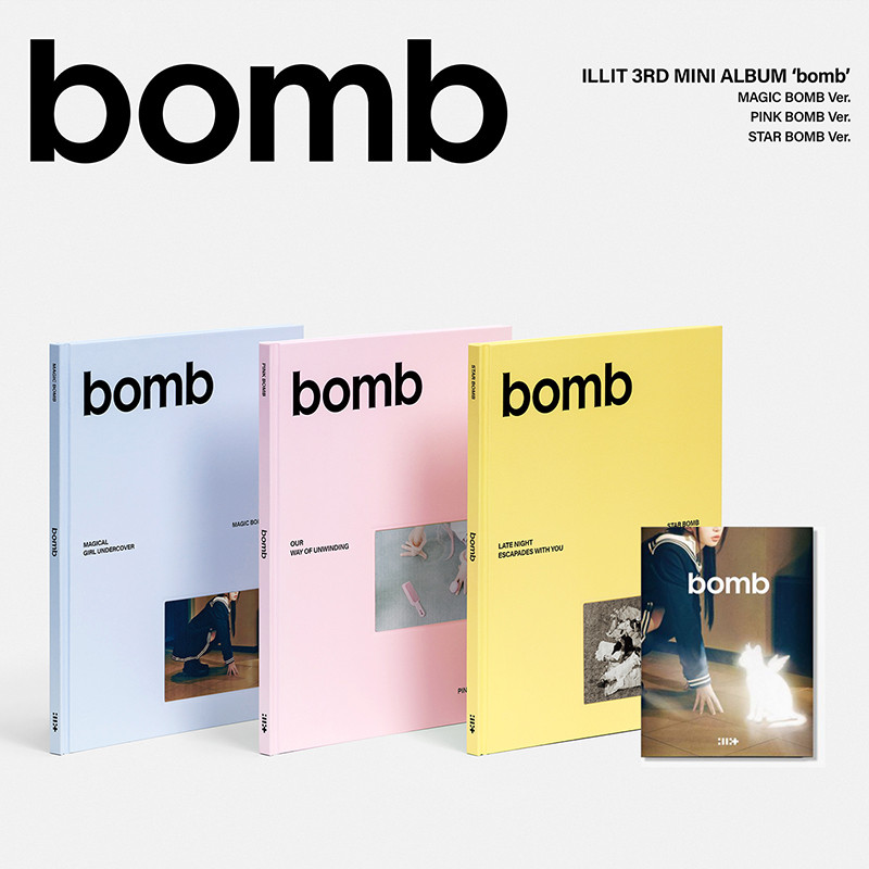 ILLIT 3rd Mini อัลบั้ม BOMB อัลบั้มอย่างเป็นทางการ Photocard โปสการ์ดโปสเตอร์ Kpop Merch
