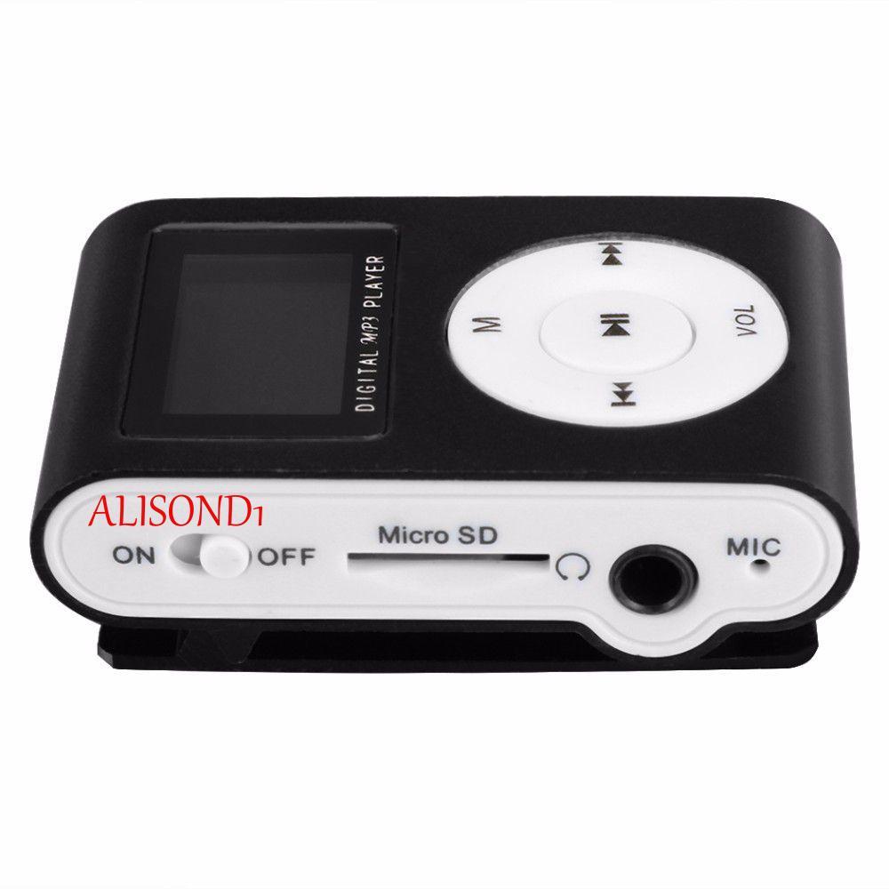 ALISOND1 Mini MP3 Player หน้าจอ LCD ของขวัญที่ดีที่สุดรองรับ 32GB TF Card แฟชั่นเครื่องเล่นเพลงกีฬา