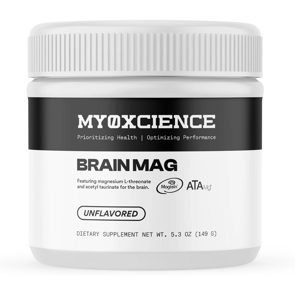 MYOXCIENCE Brain Mag | Magnesium L-Threonate Magtein & Magnesium Glycinate Powder (รสจืด) (60 เสิร์ฟ