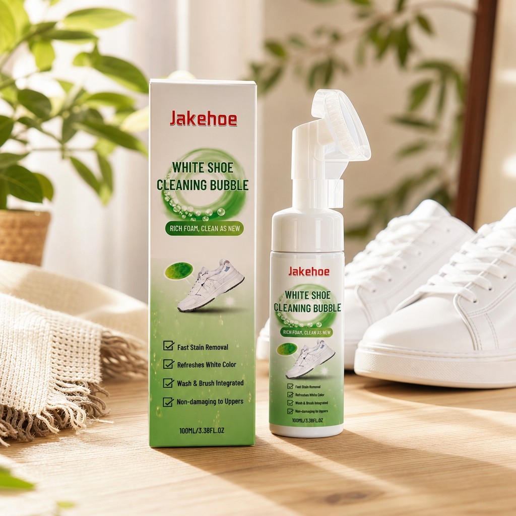 Waterless Sneaker Foam Cleaner 100ml น้ํายาทําความสะอาดรองเท้าไม่มีการล้างโฟมทําความสะอาดล้ําลึกสําห