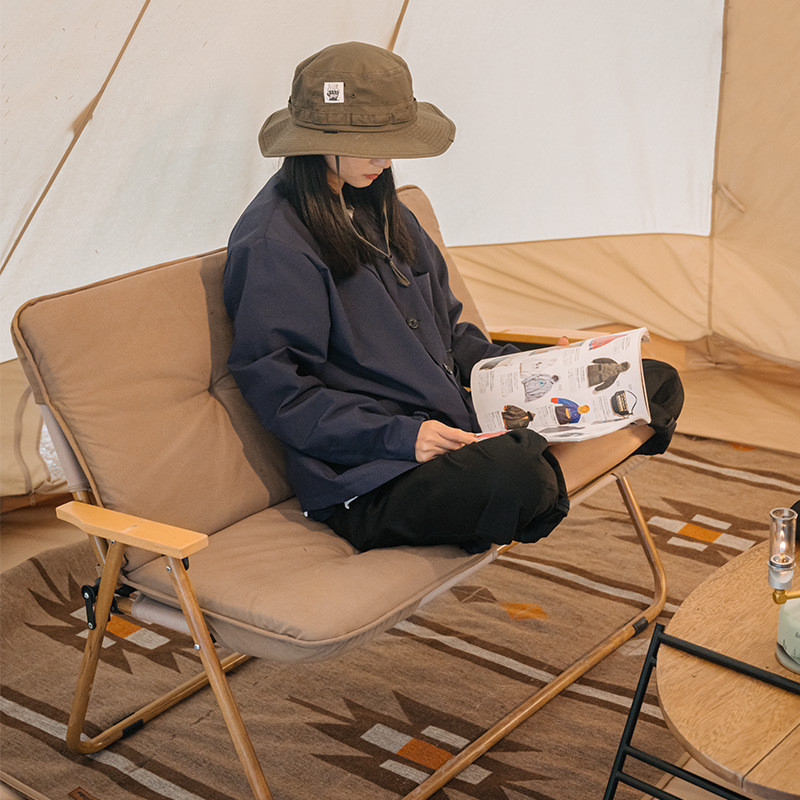 Explorer กลางแจ้ง Kemite เก้าอี้พับเดี่ยว Double Warm Pad Camping Camping Home เบาะเก้าอี้